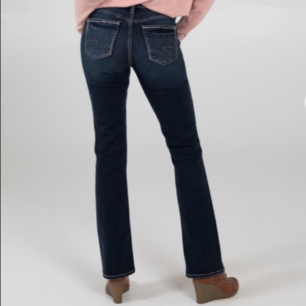 Silver Suki Mid Rise Slim Jeans - Picture 2 of 7